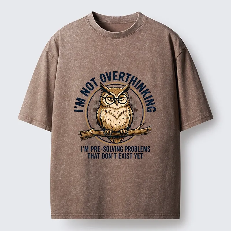 Tokyo-Tiger Overthink Master Owl Washed T-Shirt