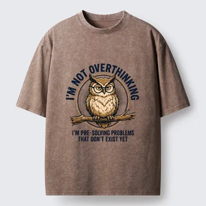 Tokyo-Tiger Overthink Master Owl Washed T-Shirt