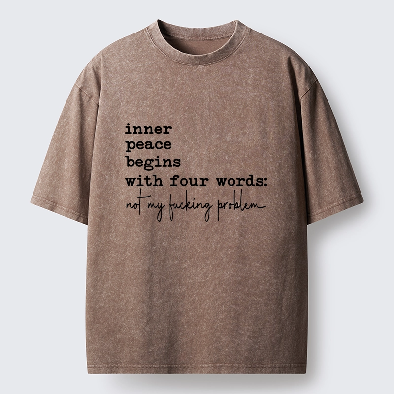 Tokyo‑Tiger Sarcastic Life Vibe Washed T‑Shirt
