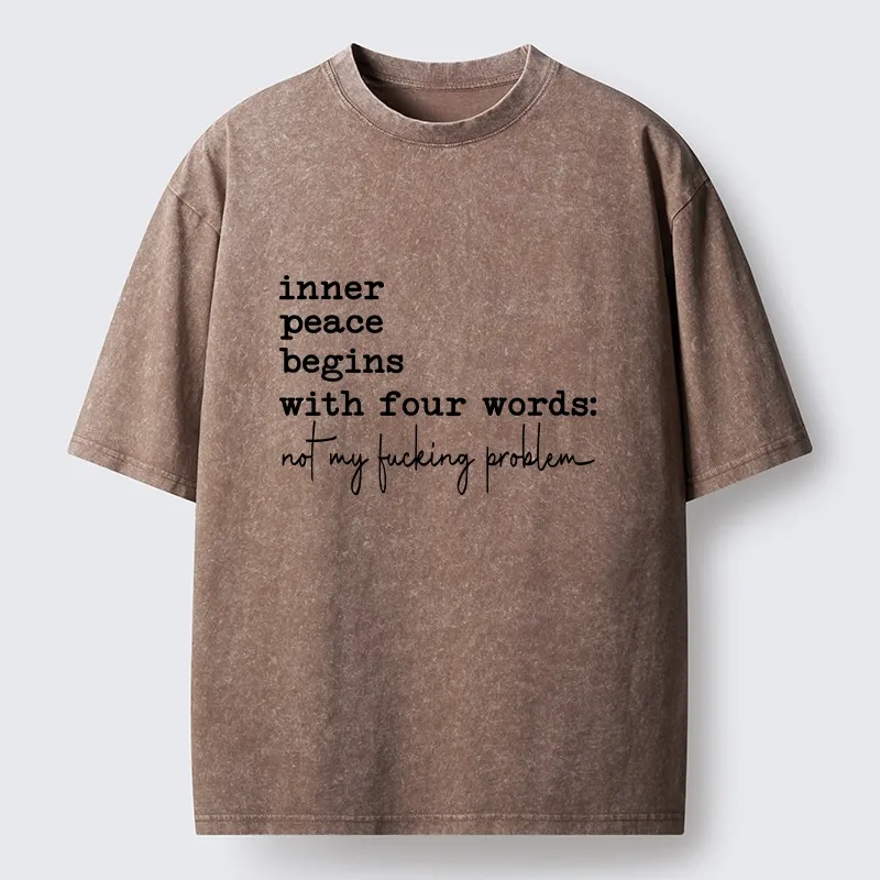 Tokyo‑Tiger Sarcastic Life Vibe Washed T‑Shirt