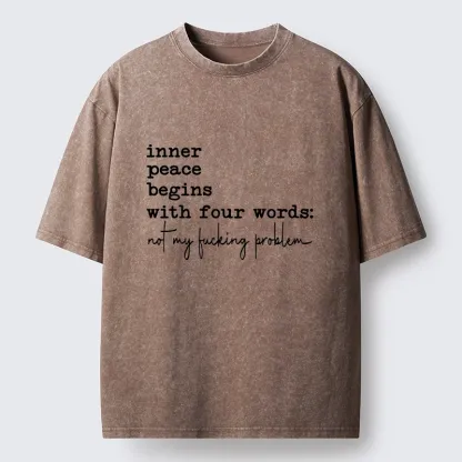 Tokyo‑Tiger Sarcastic Life Vibe Washed T‑Shirt