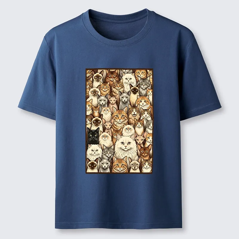 Tokyo-Tiger Many Cat Crew Classic T-Shirt