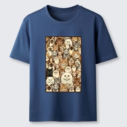 Tokyo-Tiger Many Cat Crew Classic T-Shirt