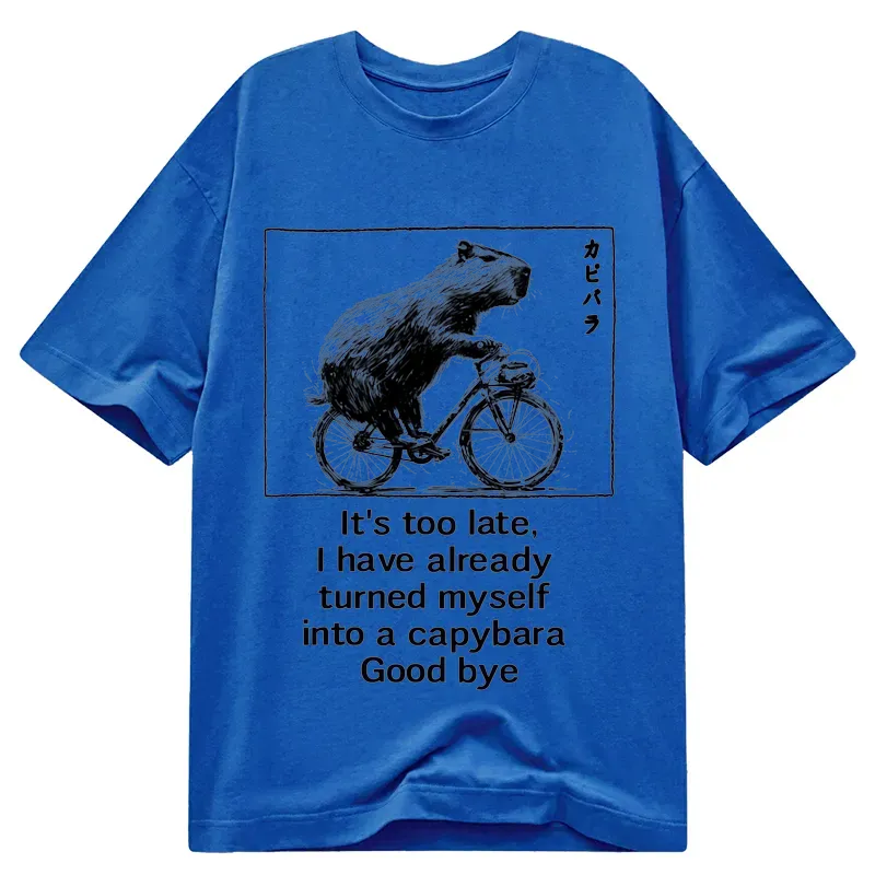 Tokyo-Tiger Funny Capybara Riding A Bicycle Classic T-Shirt