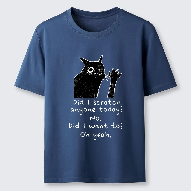 Tokyo-Tiger Black Cat Scratches People Classic T-Shirt