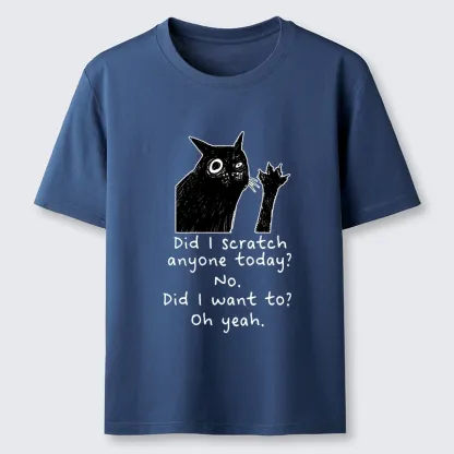 Tokyo-Tiger Black Cat Scratches People Classic T-Shirt
