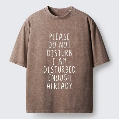Tokyo-Tiger Leave Me Alone Vibe Washed T-Shirt