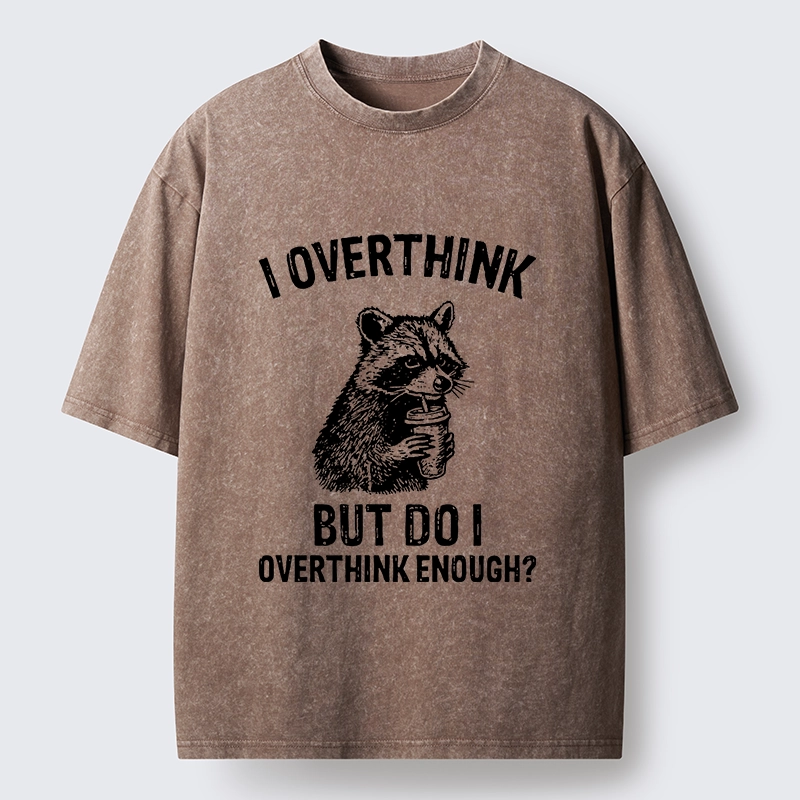 Tokyo-Tiger Constant Overthinking Washed T-Shirt
