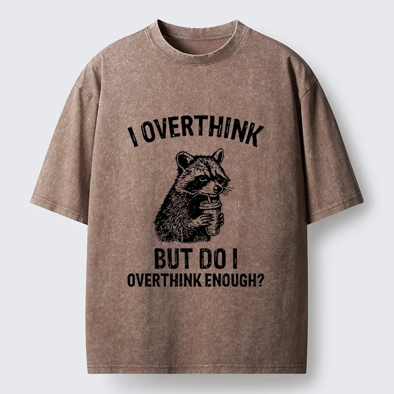 Tokyo-Tiger Constant Overthinking Washed T-Shirt