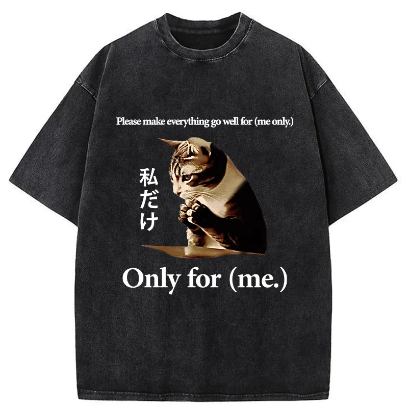 Tokyo-Tiger Only Me Everything's Fine Washed T-Shirt
