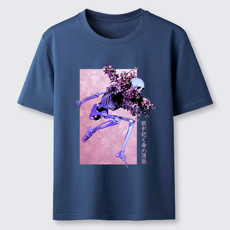 Tokyo-Tiger Dark Floral Bones Classic T-Shirt Sale
