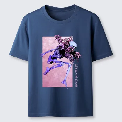 Tokyo-Tiger Dark Floral Bones Classic T-Shirt