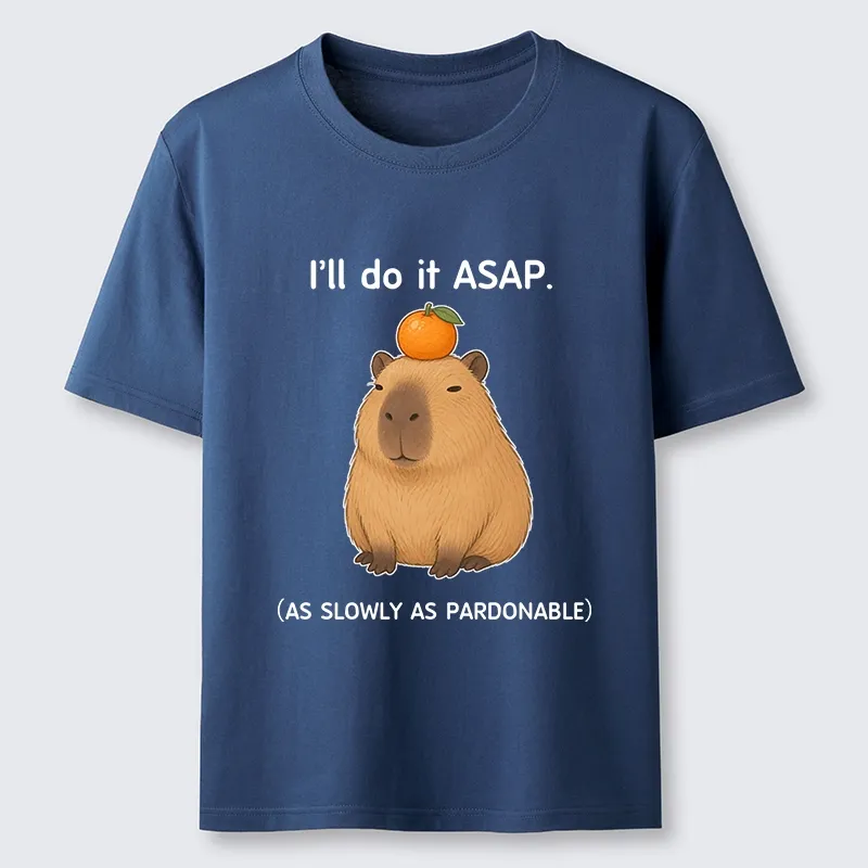 Tokyo-Tiger Slow Task Capybara Meme Classic T-Shirt