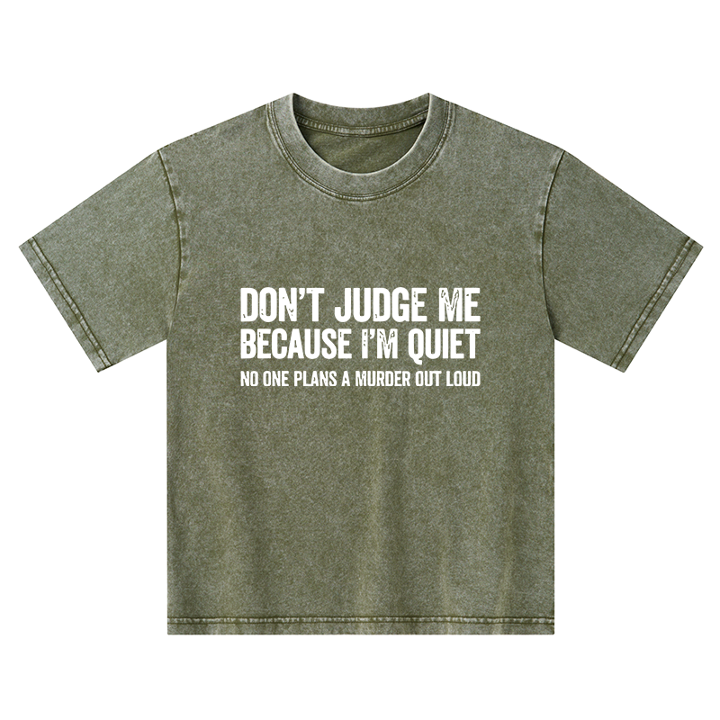 Tokyo-Tiger Sarcastic Funny Quote Kids Washed T-Shirt