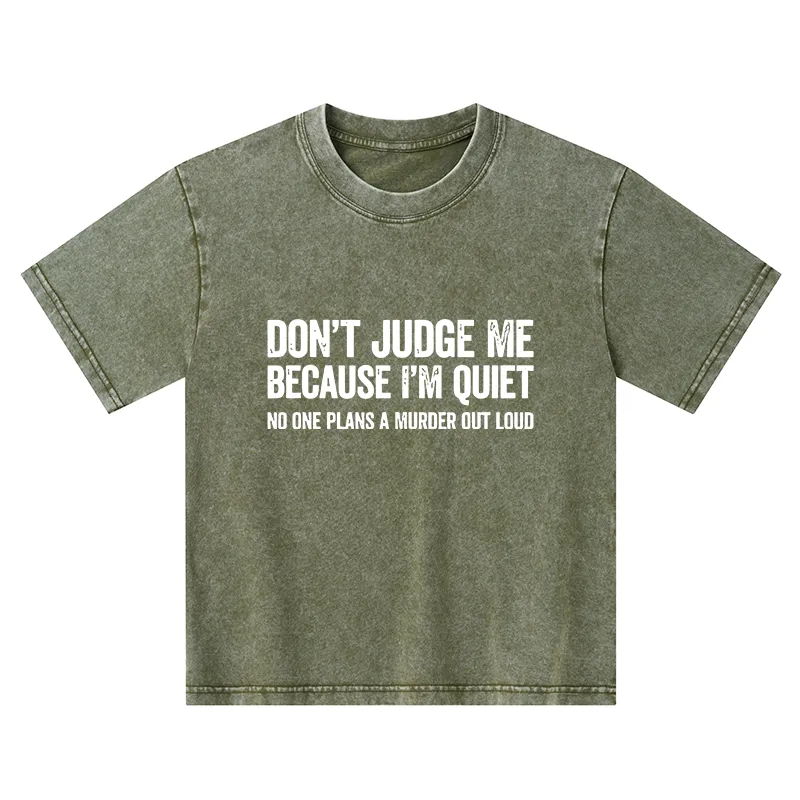 Tokyo-Tiger Sarcastic Funny Quote Kids Washed T-Shirt