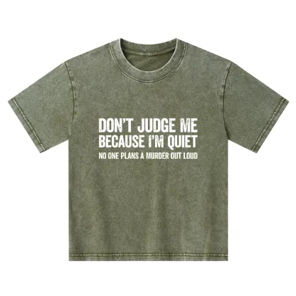 Tokyo-Tiger Sarcastic Funny Quote Kids Washed T-Shirt