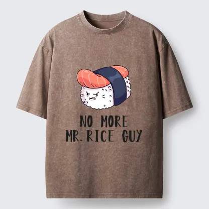 Tokyo‑Tiger Funny Sushi Meme Washed T‑Shirt