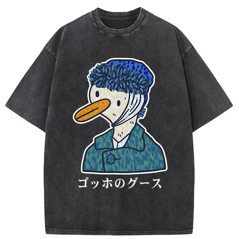 Tokyo-Tiger Van Gogh's Goose Washed T-Shirt
