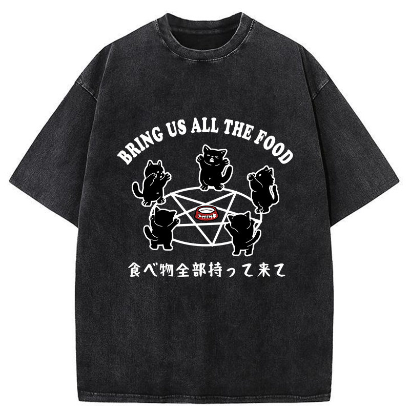 Tokyo-Tiger Bring All The Food Washed T-Shirt