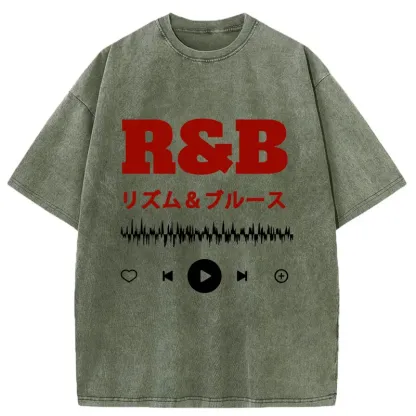 Tokyo-Tiger Rhythm And Blues Washed T-Shirt