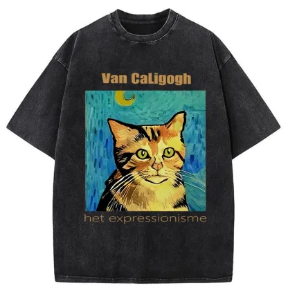 Tokyo-Tiger Van Caligogh Washed T-Shirt