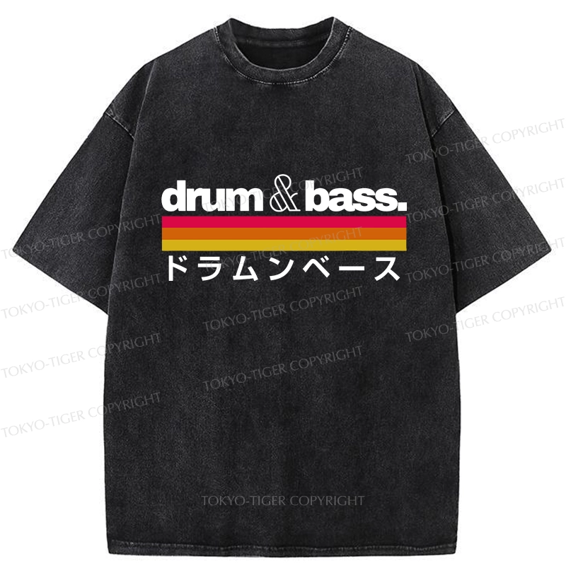 Tokyo-Tiger Japan Drum And Bass Washed T-Shirt