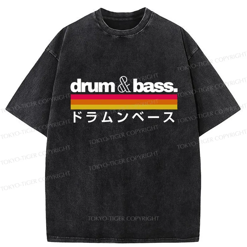 Tokyo-Tiger Japan Drum And Bass Washed T-Shirt