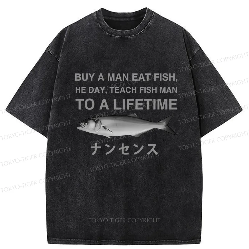 Tokyo-Tiger Funny To A Lifetime Washed T-Shirt