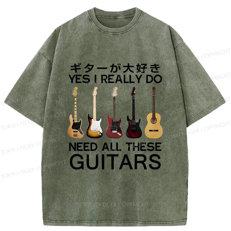 Tokyo-Tiger I Need All Guitar Washed T-Shirt