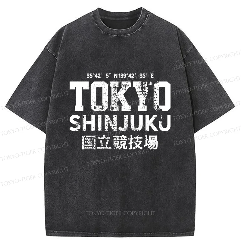 Tokyo-Tiger Tokyo Shinjuku Washed T-Shirt