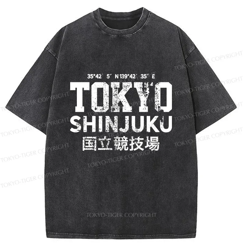 Tokyo-Tiger Heartbeat Rhythm Washed T-Shirt Sale