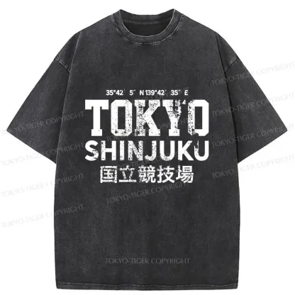 Tokyo-Tiger Tokyo Shinjuku Washed T-Shirt