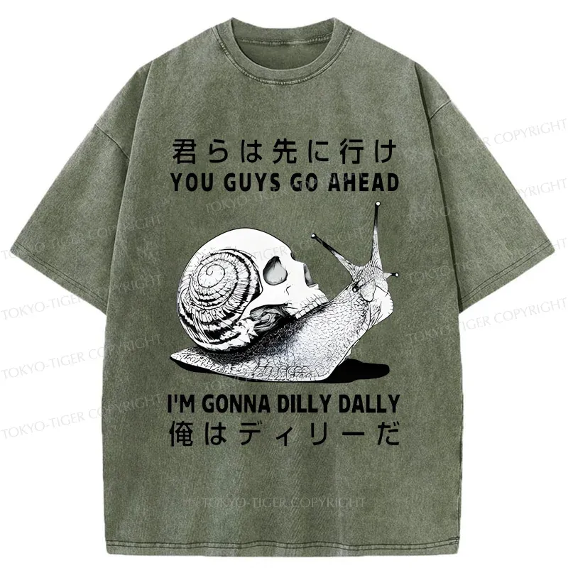 Tokyo-Tiger Dilly Dally's Snail Washed T-Shirt