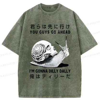 Tokyo-Tiger Dilly Dally's Snail Washed T-Shirt