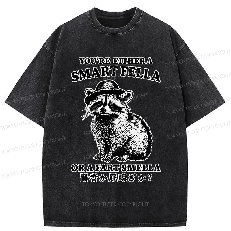 Tokyo-Tiger Sage Or Fart-sniffer Washed T-Shirt