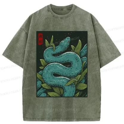 Tokyo-Tiger Vintage Python Washed T-Shirt