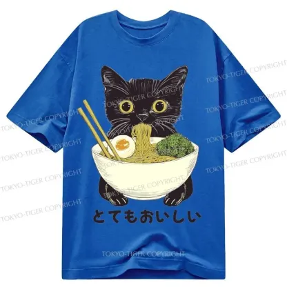 Tokyo-Tiger Ramen Lover Cute Cat Classic T-Shirt