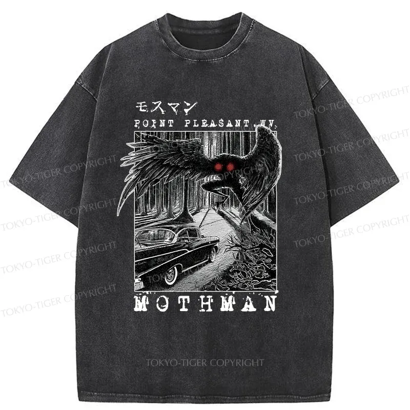 Tokyo-Tiger Terrifying Mothman Washed T-Shirt