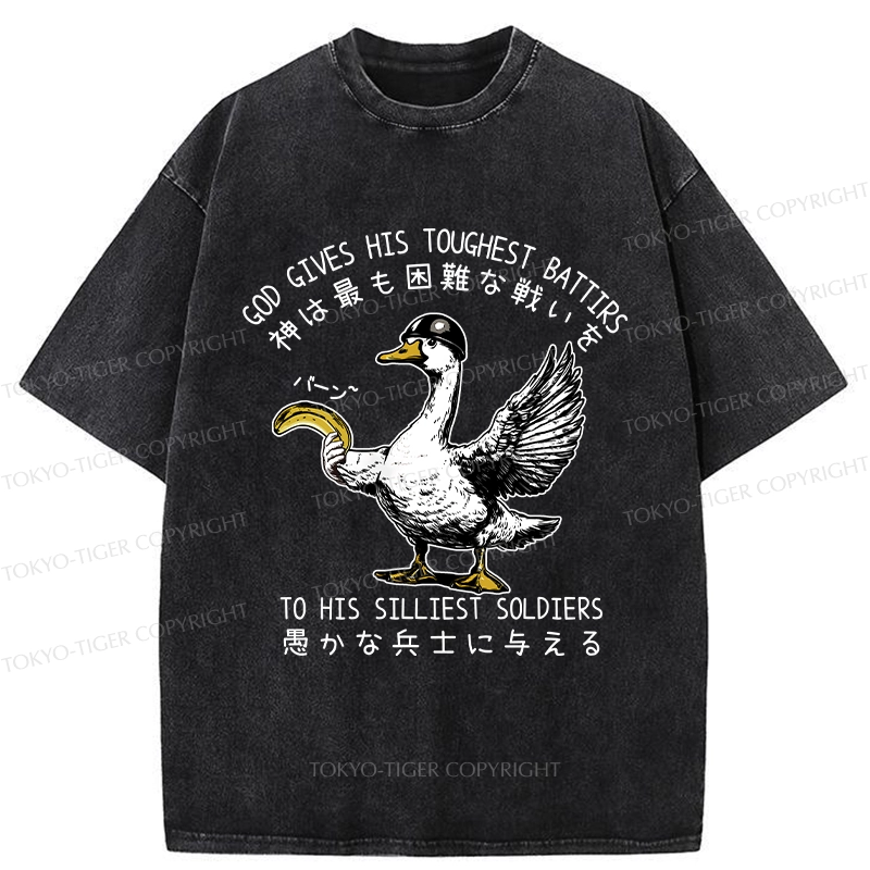 Tokyo-Tiger The Silliest Soldier Washed T-Shirt
