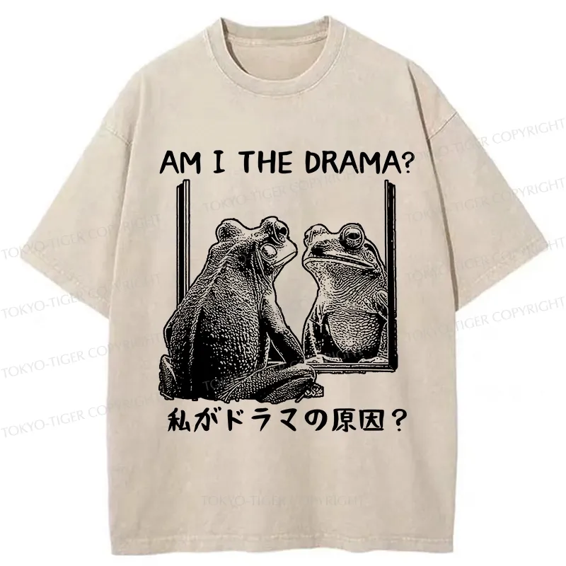 Tokyo-Tiger Am I The Drama Washed T-Shirt