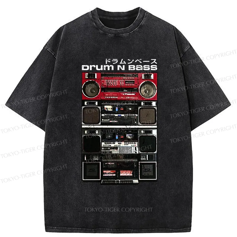 Tokyo-Tiger Drum And Bass Washed T-Shirt
