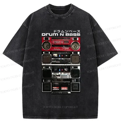 Tokyo-Tiger Drum And Bass Washed T-Shirt