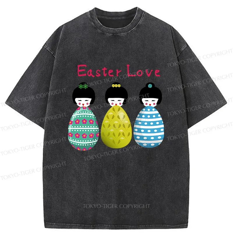 Tokyo-Tiger Easter Egg Washed T-Shirt