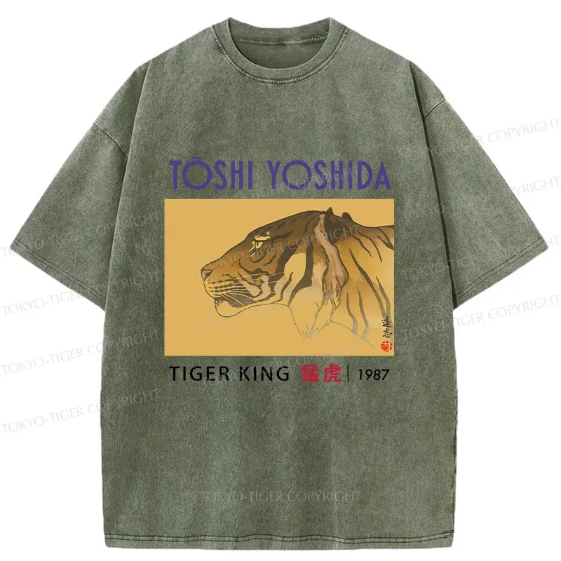 Tokyo-Tiger Vintage Japanese Tiger Washed T-Shirt
