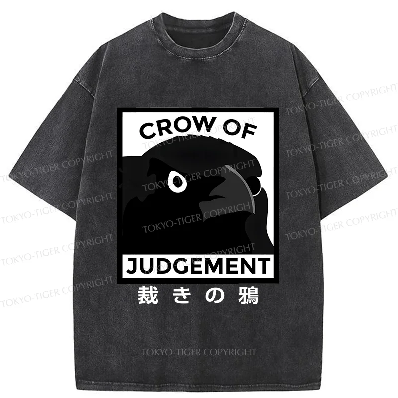 Tokyo-Tiger Raven Of Judgement Washed T-Shirt