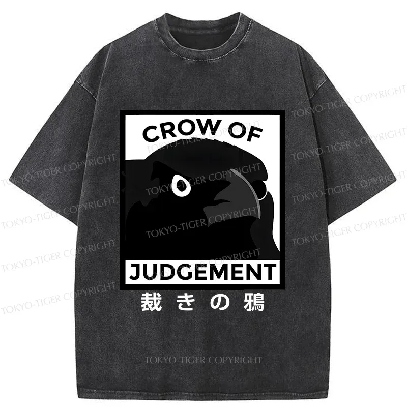 Tokyo-Tiger Raven Of Judgement Washed T-Shirt