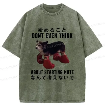 Tokyo-Tiger Funny Violent Boxer Washed T-Shirt