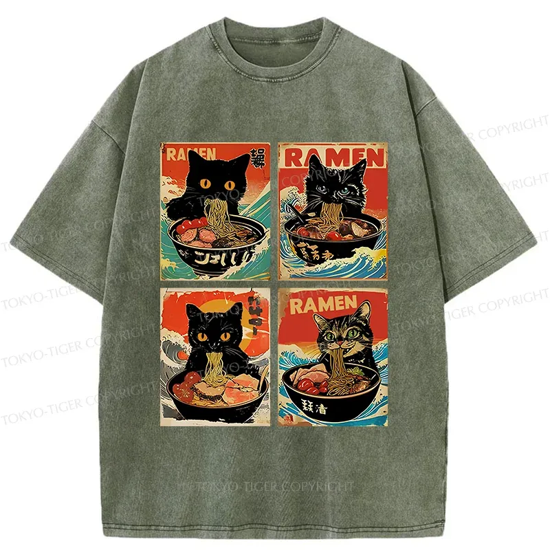 Tokyo-Tiger Heartbeat Rhythm Washed T-Shirt Sale
