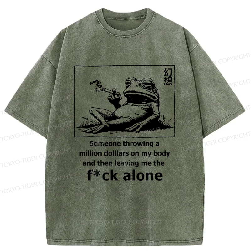 Tokyo-Tiger Frog Is Fantasizing Washed T-Shirt