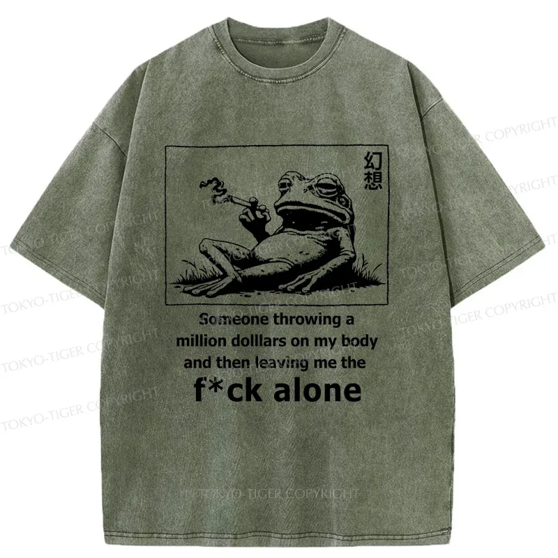 Tokyo-Tiger Heartbeat Rhythm Washed T-Shirt Sale